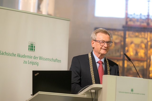 Öffentliche Festsitzung, Eröffnung durch den Präsidenten Prof. Dr. Hans Wiesmeth, Foto: Swen Reichhold